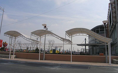 公交站臺膜結(jié)構(gòu)一